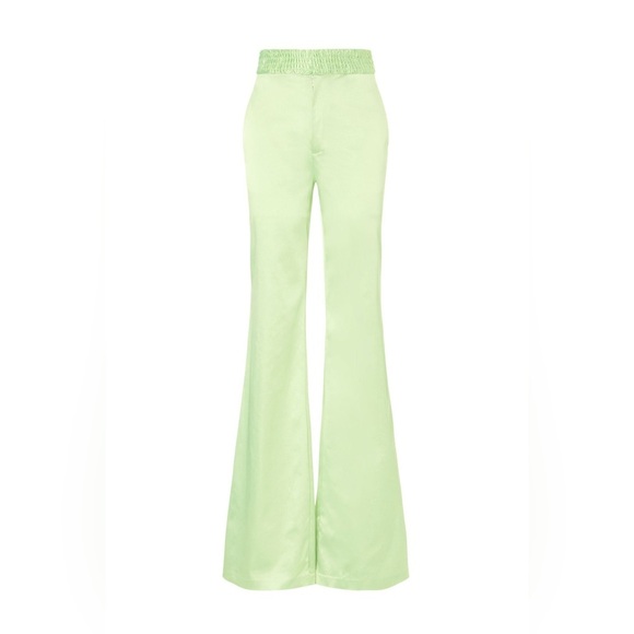 Aliette Green Silk Pants GUC - Picture 5 of 14